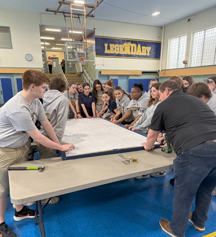 The 8th Graders Build an Amazing Miniature Golf Hole for Erie County Fair!